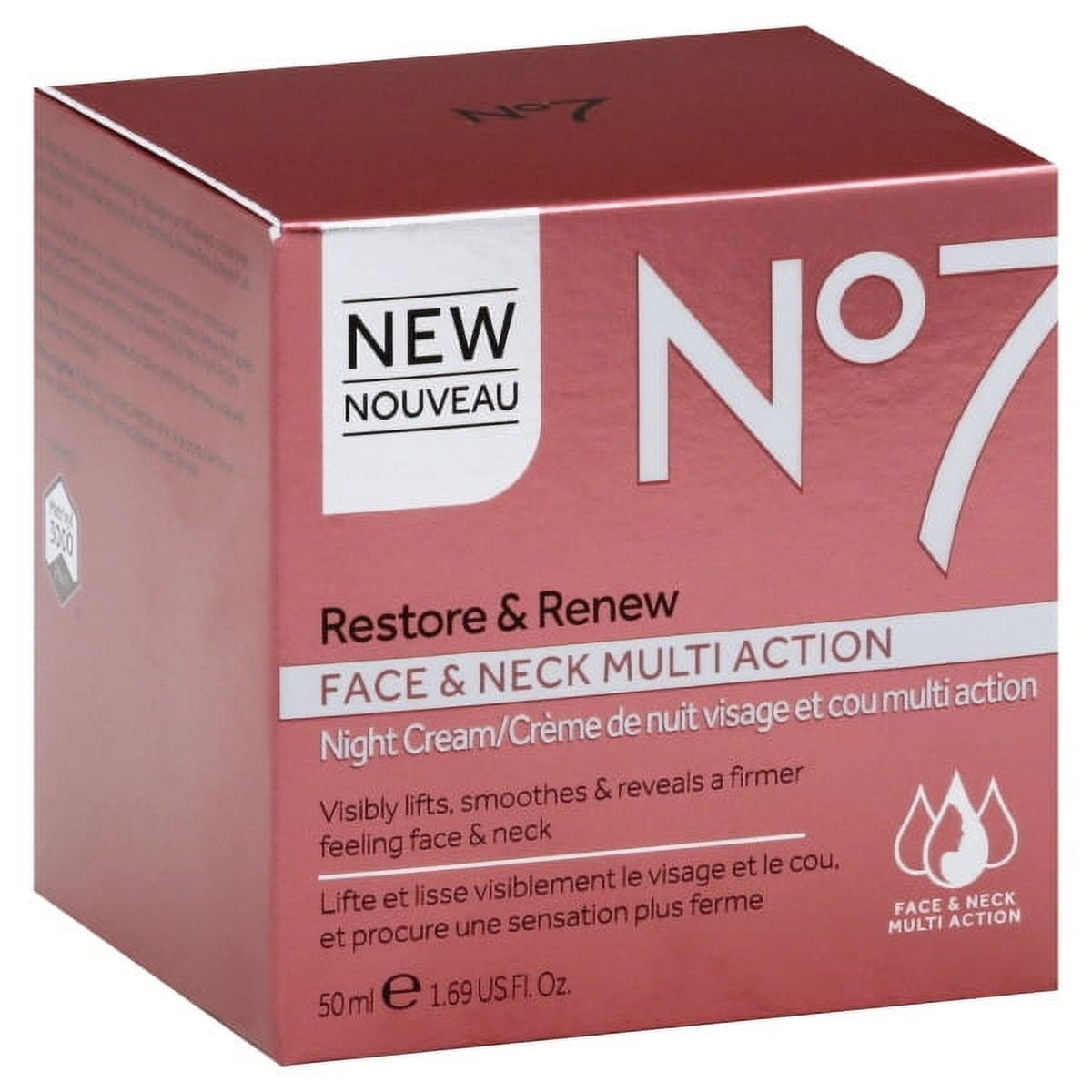 Boots No7 Restore & Renew Face & Neck Multi Action Night Cream 1.69