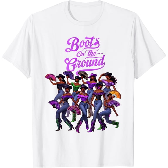 Boots On Ground Western Line Dance T-Shirt