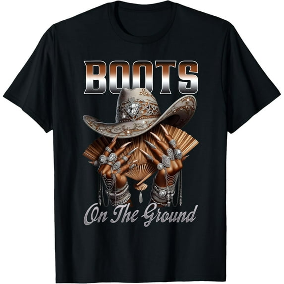 Boots On The Ground Boot Cowboy Western Cowgirl Linedance T-Shirt Unisex S-5XL Hot Trending Shirt, Vintage Birthday Gift
