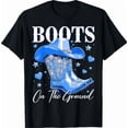 thumbnail image 1 of Boots On The Ground Cowboy Cowgirl Western Linedance T-Shirt, 1 of 2