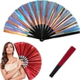 thumbnail image 1 of Boots On The Ground Hand Fan Country Line Dance Fan Portable Large Handheld Fan Dance Accessories For Outdoor Events And Enthusiasts, 1 of 5