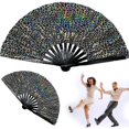 thumbnail image 1 of Boots On The Ground Hand Fan Foldable Country Line Dance Fan Portable Large Handheld Fan Dance Accessories For Outdoor Events And Dance Enthusiasts, 1 of 5