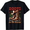 thumbnail image 1 of Boots On The Ground T-Shirt Unisex S-5XL Hot Trending Shirt, Vintage Birthday Gift, 1 of 2