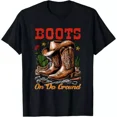 thumbnail image 1 of Boots On The Ground T-Shirt Unisex S-5XL Hot Trending Shirt, Vintage Birthday Gift, 1 of 2