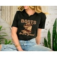 thumbnail image 1 of Boots On The Ground T-shirt, Western Cowgirl Boots, Line Dance T-shirt, Western Cowboy Boots T-shirt., 1 of 5