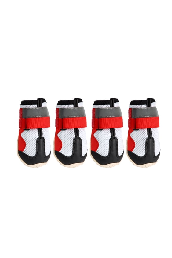 Boots Reflective Puppy Shoes Breathable Mesh Boots Outdoor Winter And Rain Summer Walking Floor Walkway Wooden Board Roof