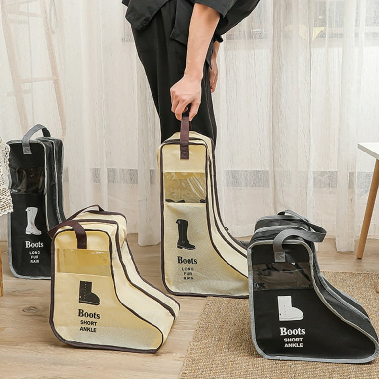 Boots Shoe Bag Travel Organizer Storage Cube Portable Waterproof Shoe Bags Organizer Dust Cover Protector Bag Under Bed Wardrobe Organizer Black L Walmart