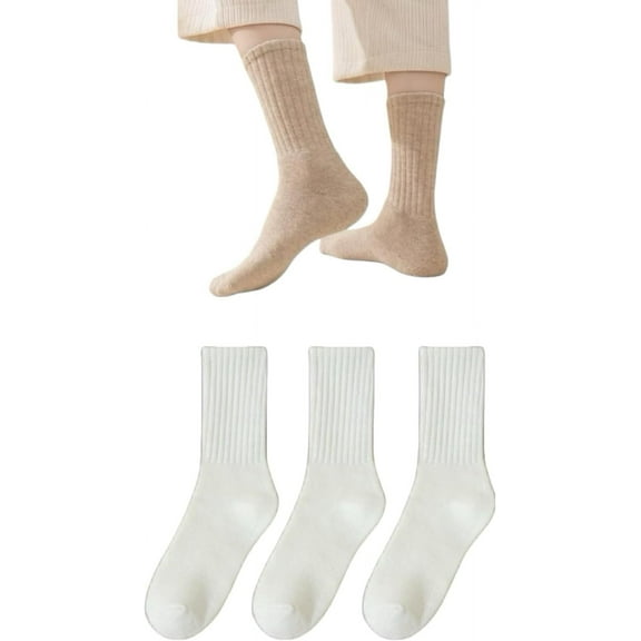 Boots Socks for Women Knit Socks 3 Pairs Thick Thermal Hiking Crew Socks Warm Crew Sock Winter Gift