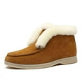 thumbnail image 1 of Boots Suede-leather Boots Warm Winter Boots Slip-on Snow Boots For Women, 1 of 4