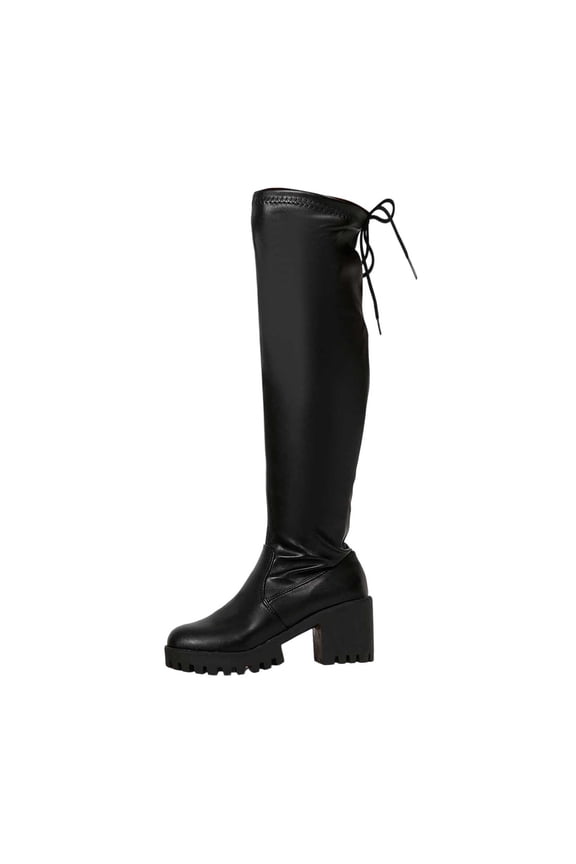 Boots for Women,Elevated Knee High Boots With Stable Heel Support For Women Timeless Versatile Thigh High Footwear Ideal For Fashion And Everyday Outfits,Knee High Boots Women,Black,6