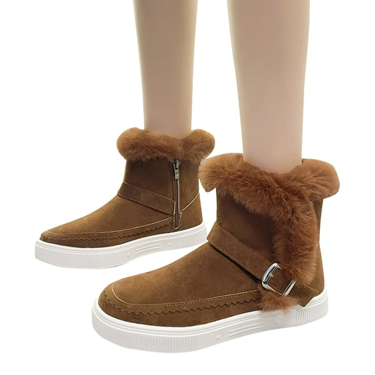 Short fuzzy boots outlet