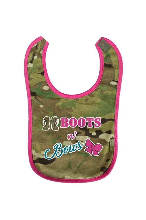 Multicam Boots and Bows Bib (One Size)
