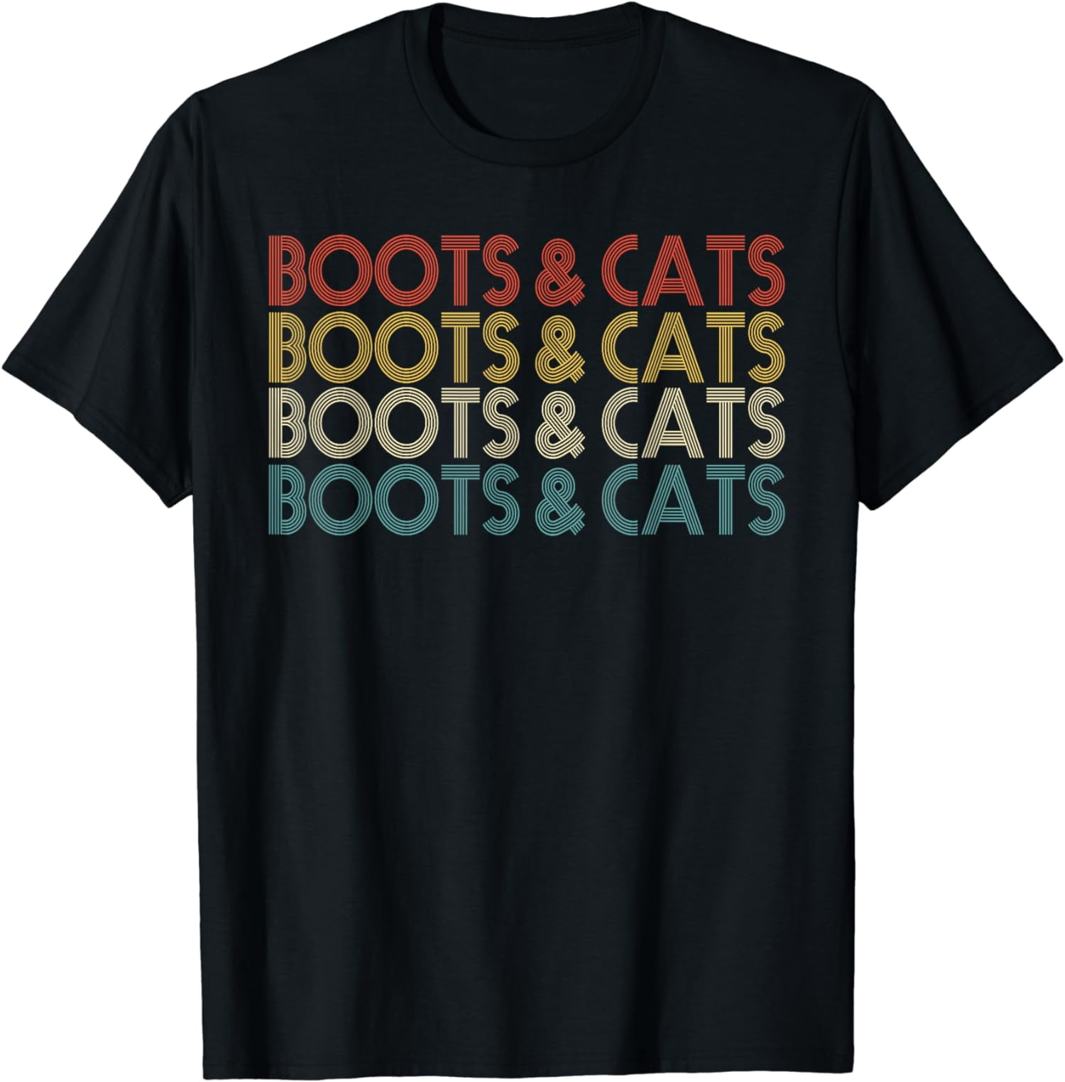 Boots and Cats Funny House & Techno DJ TShirt
