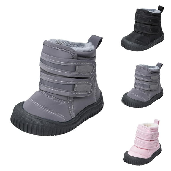 Boots for Girls Winter Boots Girls Boots Hook Loop Low Cut Cloth Boots Kids Winter Outdoor Shoes for Girls and Boys