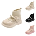 thumbnail image 1 of Boots for Girls Winter Boots Winter Girls Fashion Leather Boots - Stylish Kids Woven Mouth Dance Footwear for Cold Seasons, 1 of 6