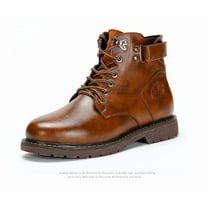 Boots for Men Casual Dress Retro Lace Up Motorcycle Boots