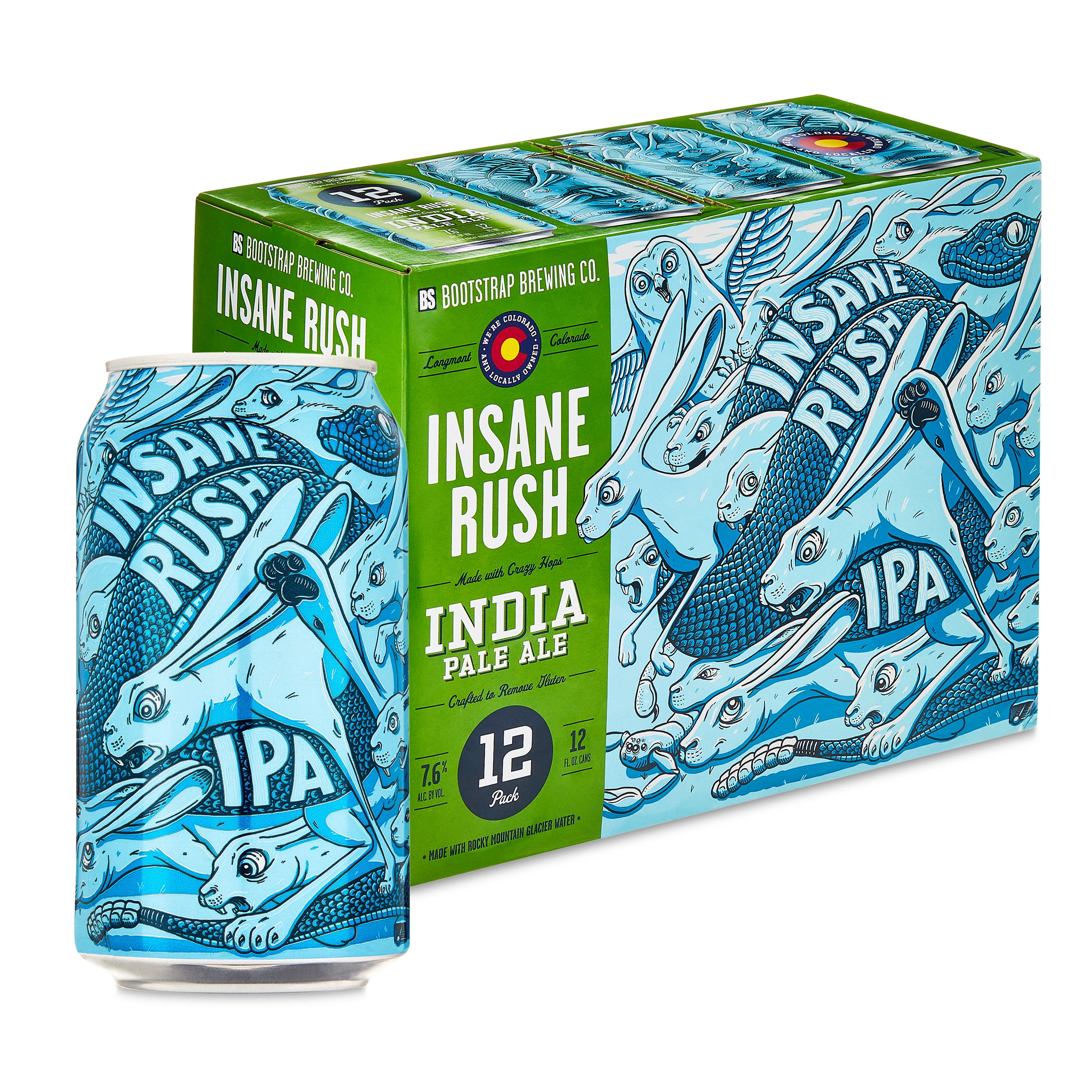 Bootstrap Brewing Insane Rush Ipa 12/12c - Walmart.com