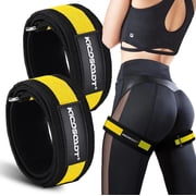 Booty Bands for Women, Glute Bands & BFR Bands for Legs, Adjustable Blood Flow Restriction Bands for Squats, Hip Thrusts, Glute Workouts & Lower Body Training,with Carry BagYellow