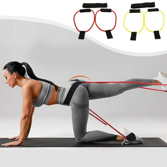 Booty Belt Resistance Bands for Exercise | Hip Puller Fitness Bands | Silicone TPE Material | Multicolor | 130cm Length | Leg Glute Muscle Training | Portable Toner for Gym, Yoga, Pilates