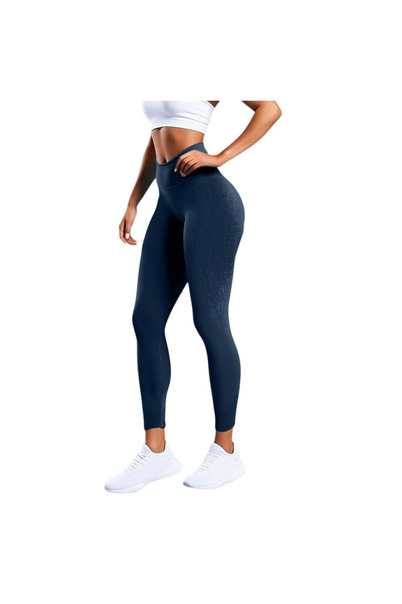 Booty Lifting High Waist Yoga Pants for Women Seamless Workout Leggings Squat Proof Gym Running Stretchy Comfortable