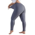 thumbnail image 1 of Tall Leggings for Women Plus Size Compression Tummy Control Lounge Butt Lifting Leggings High Waisted Ankle Length Snow Yoga Pants Dark Gray 4XL, 1 of 5