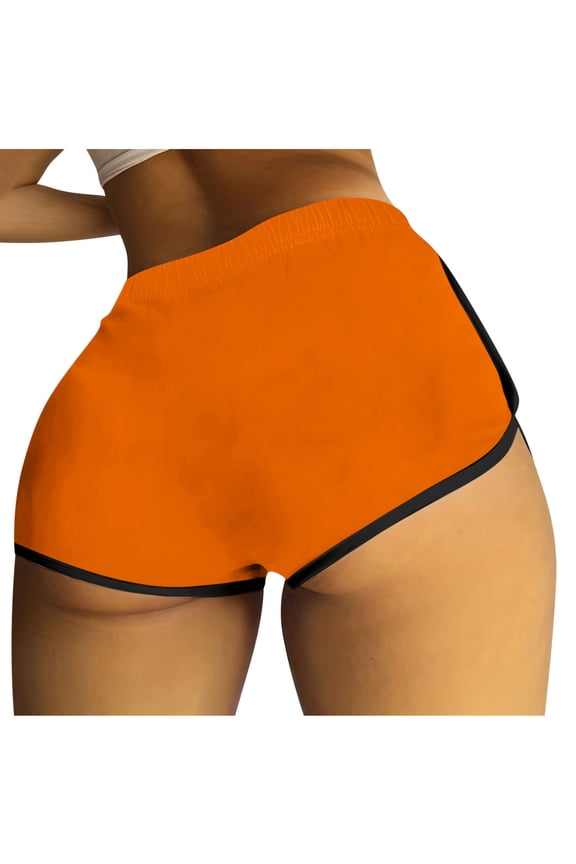 Booty Shorts for Women Sexy Naughty Solid Color Yoga Dance Gym Workout Running Active Hot Shorts Loungewear Pajama
