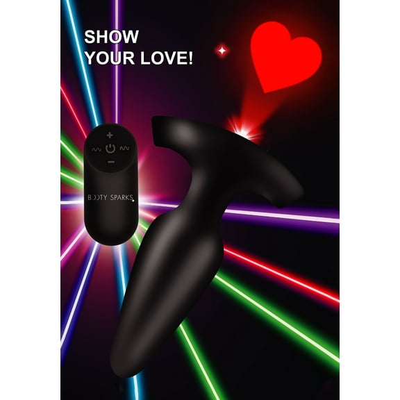 Booty Sparks Laser Heart Plug Md