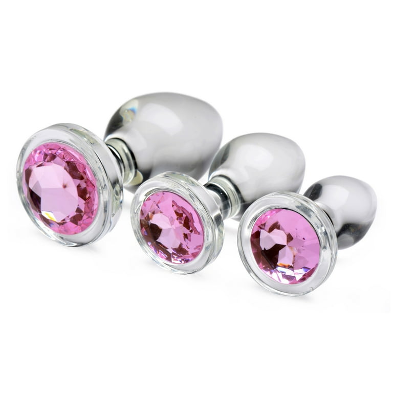 Booty Sparks Pink Gem Glass Anal Plug Set - Walmart.com Booty Sparks Pink Gem Glass Anal Plug Set - Walmart.com