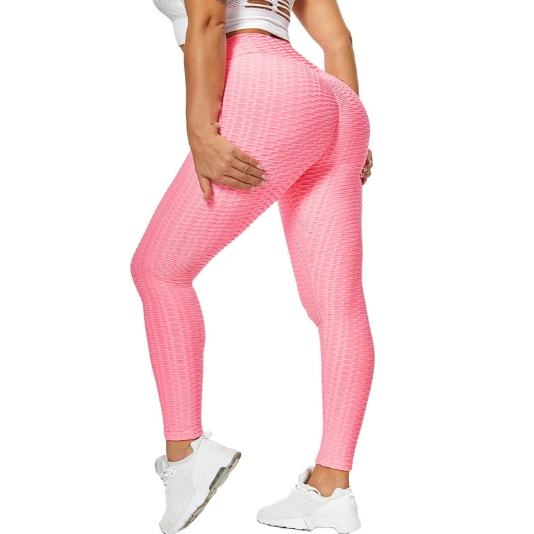 Booty Yoga Pants Women High Waisted Ruched Butt Lift Textured