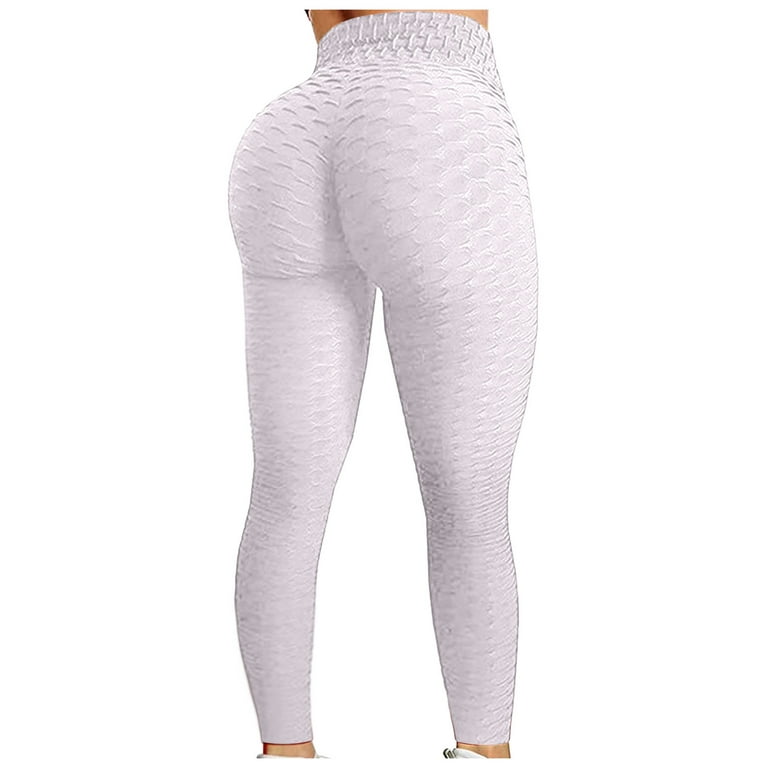 Booty Yoga Pants Women Tiktok Butt Leggings Ruched Scrunch Butt Lifting  Anti Cellulite Textured Peach Lift Leggings