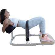 BootySprout High Resistance Glute Trainer and Hip Thrust Machine, Workout Equipment, White