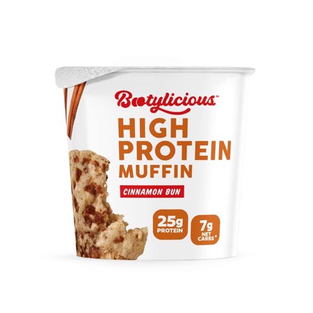 Bootylicious High Protein Muffins| Cinnamon Bun | 12-Pack