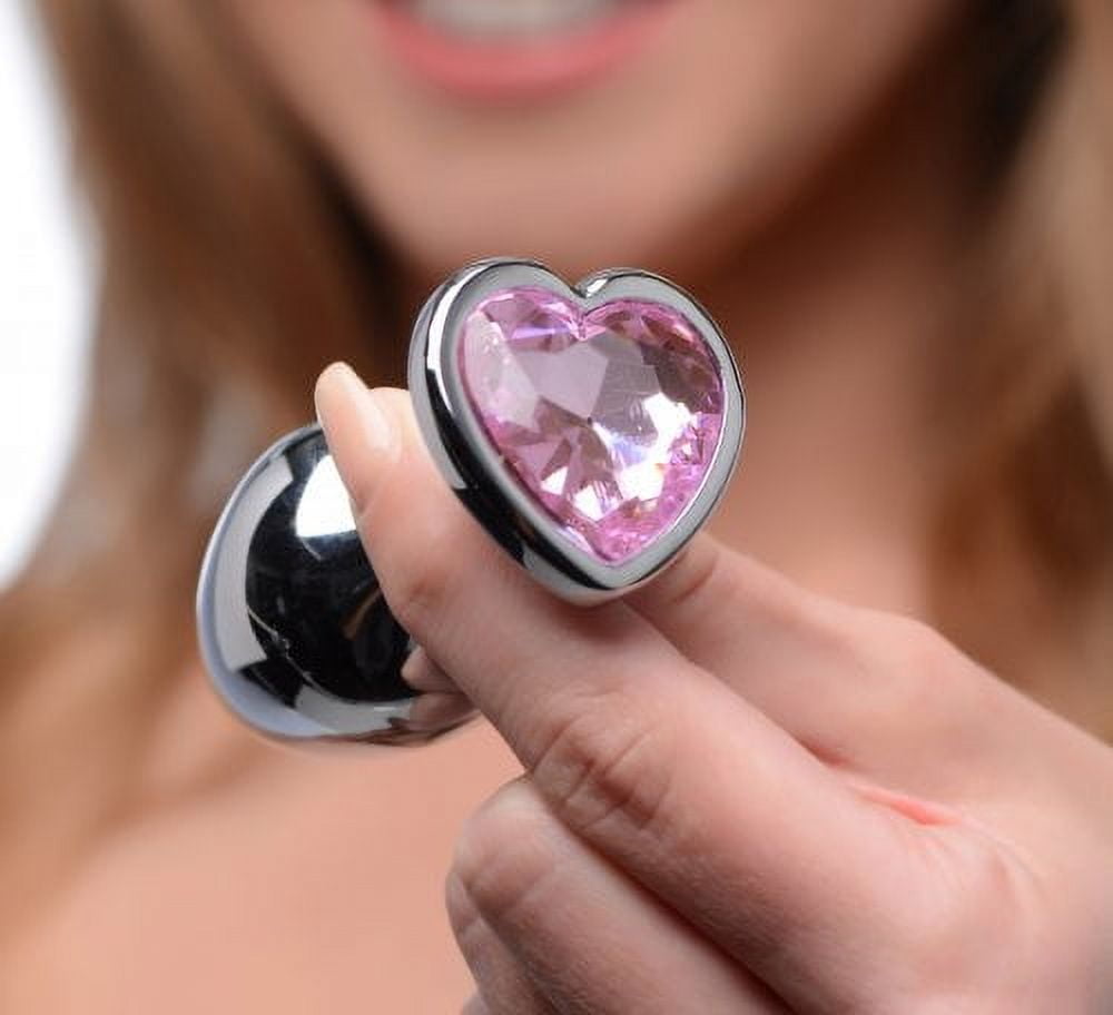 Adult Novelty Gift Item Stainless Steel Heart-Shaped Butt Plug - Anal Sex  Toy For Men & Women