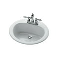 thumbnail image 1 of Bootz White Porcelain Enameled Steel 19in Oval Self Rimming Sink, 1 of 2