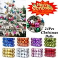 thumbnail image 1 of Boovnll 24Pcs Christmas Ball Ornaments, Shatterproof Electroplate Plastic Christmas Balls for Xmas Tree Wedding Holiday Party Decor Christmas Ornaments, Christmas Decorations, 1 of 5
