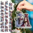 thumbnail image 1 of Boovnll 26 Letter Ornaments, Personalized Snowman Acrylic Christmas Ornaments for Xmas Trees Decorations DIY Hanging Pendant Party Decor, Christmas Decorations (M), 1 of 5
