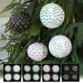 thumbnail image 1 of Boovnll 4Pcs Christmas Ball Ornaments, 4" Glitter Shatterproof Hanging Pendants Christmas Balls for Holiday Xmas Tree Wedding Party Decor Christmas Ornaments, Christmas Decorations, 1 of 7