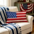 thumbnail image 1 of Boovnll 4th of July Pillow Covers 12x20 Inch Red White Blue Patriotic Pillow Covers for Independence Day Memorial Day Home Sofa Couch Bed Decor, 4th of July Decorations, 1 of 6