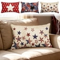 thumbnail image 1 of Boovnll 4th of July Pillow Covers 12x20 Inch Red White Blue Patriotic Pillow Covers for Independence Day Memorial Day Home Sofa Couch Bed Decor, 4th of July Decorations, 1 of 6