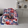 thumbnail image 1 of Boovnll 4th of July Throw Blanket, 28x39" Super Soft Cozy Patriotic Stars Stripe Fleece Blanket, Flannel Throw Blanket for Memorial Day Home Sofa Couch Bed Decor, 4th of July Decorations, 1 of 4