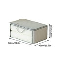 thumbnail image 1 of Boovnll 80L Clothes Storage, Large Capacity Foldable Thicken Storage Bags with Reinforced Handles & Zippers & Clear Window for Comforters, Blanket, Pillows, Storage and Organization, 1 of 2