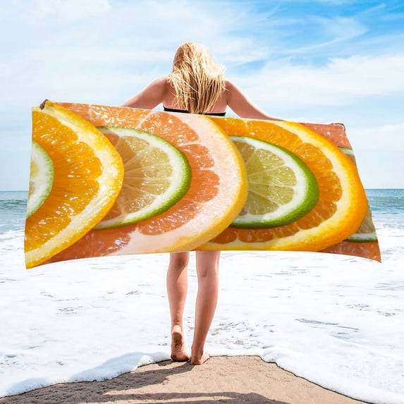 Boovnll Beach Towel, Sand Free Lightweight Microfiber Oversized Beach Towels Quick Dry for Beach Yoga Gym Pool, Beach Accessories, 30x60"