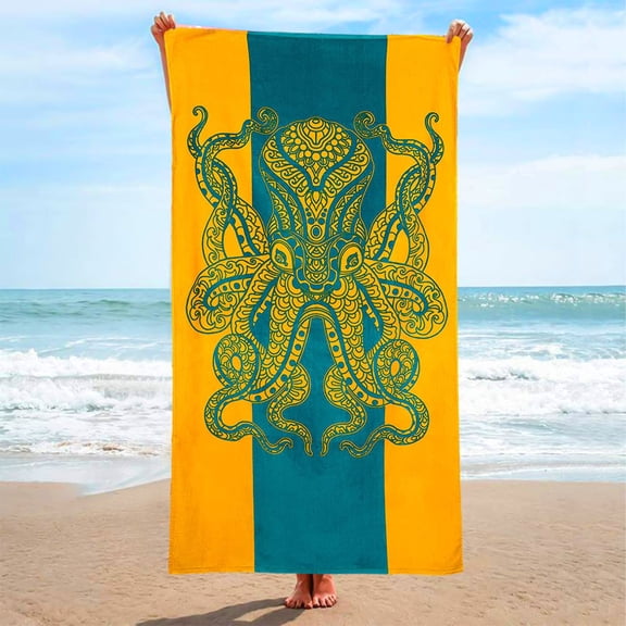 Boovnll Beach Towel, Sand Free Lightweight Microfiber Oversized Beach Towels Quick Dry for Beach Yoga Gym Pool, Beach Accessories, 30x60"