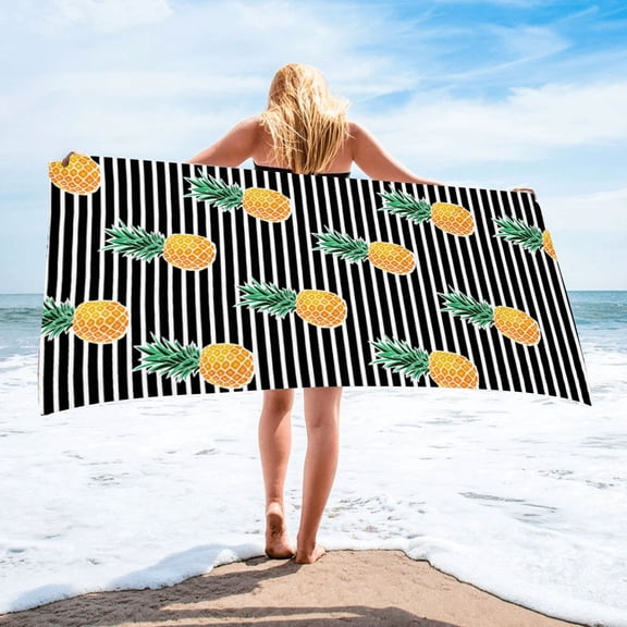 Boovnll Beach Towel, Sand Free Lightweight Microfiber Oversized Beach Towels Quick Dry for Beach Yoga Gym Pool, Beach Accessories, 30x60"