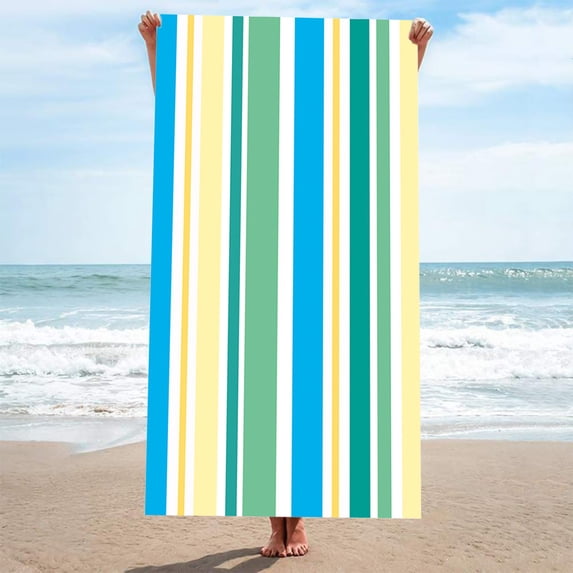 Boovnll Beach Towels, Quick Dry Sand Free Microfiber Oversized Beach Towel Lightweight for Beach Yoga Gym Pool, Beach Accessories, 30x60"