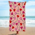 thumbnail image 1 of Boovnll Beach Towels, Quick Dry Sand Free Microfiber Oversized Beach Towel Lightweight for Beach Yoga Gym Pool, Beach Accessories, 35x71", 1 of 4