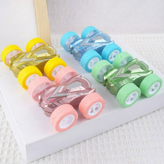 Boovnll Cars - 360° Flips Stunt Double Sided Plastic Cars Toys Ages 1-6 Toy Cars for Children Educational Learning Cars Toys, Gift for Boys Girls, Toys