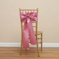 thumbnail image 1 of Boovnll Christmas Bows Chair Cover, Large Satin Bows Christmas Chair Covers for Winter Holiday Dinning Room Party Decor, Christmas Decorations, Pink, 1 of 6