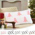 thumbnail image 1 of Boovnll Christmas Pillow Covers 12x20" Soft Faux Fur Xmas Tree Christmas Pillows Invisible Zipper Skin Friendly for Winter Holiday Bedroom Living Room Couch Sofa Xmas Decorations Gifts, Pillow Covers, 1 of 6