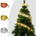 thumbnail image 1 of Boovnll Christmas Tree Ribbon String Lights, 10Ft 30 LED Ribbon Christmas Lights Battery Operated for Christmas Wreath Garland Xmas Tree DIY Winter Holiday Party Decor, Christmas Decorations, 1 of 7